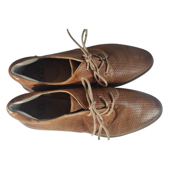 Söfft Tan Women's Size 8M Leather Perforated Oxford Style Shoes - Picture 5 of 9